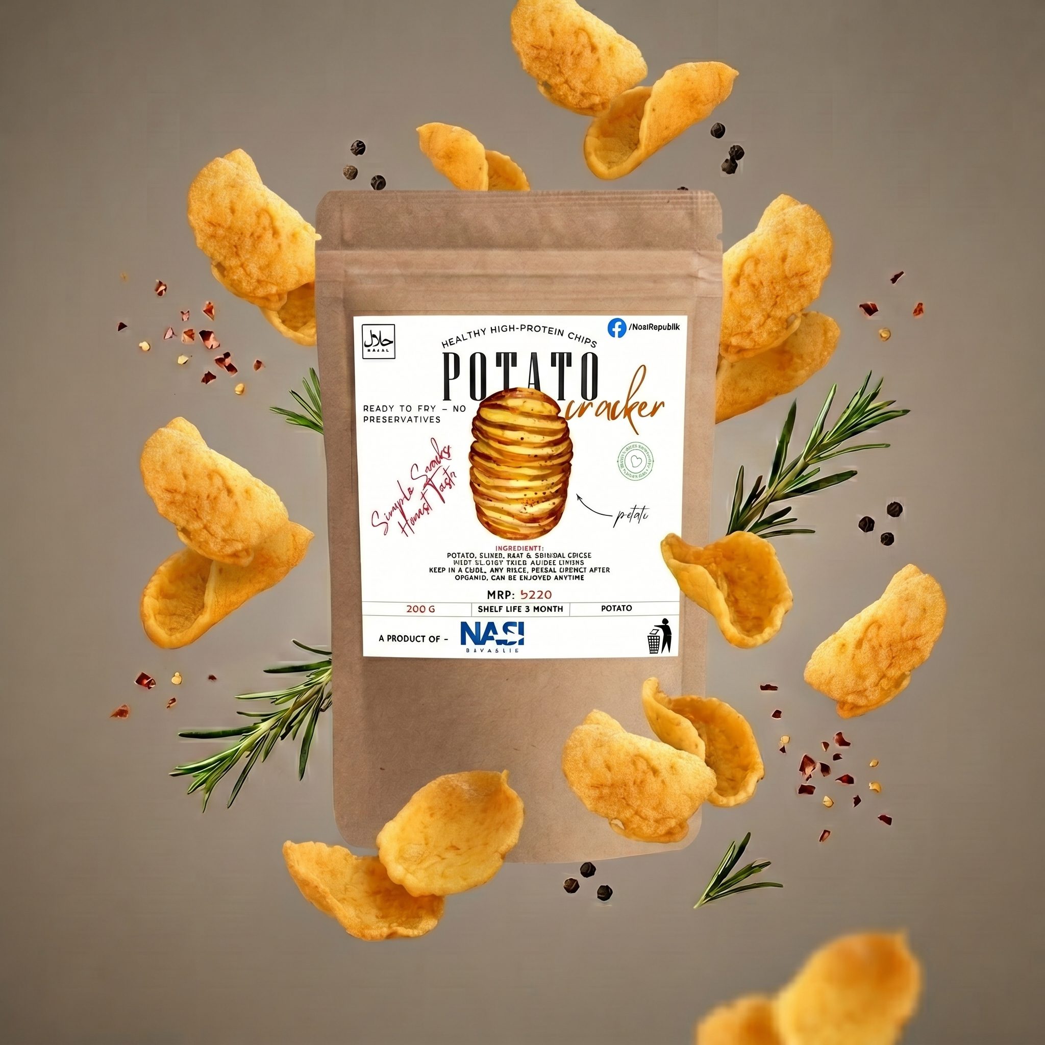 Nasi Republik Potato Cracker